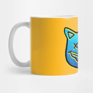 Grunge Cat - 3 Eyes Mug